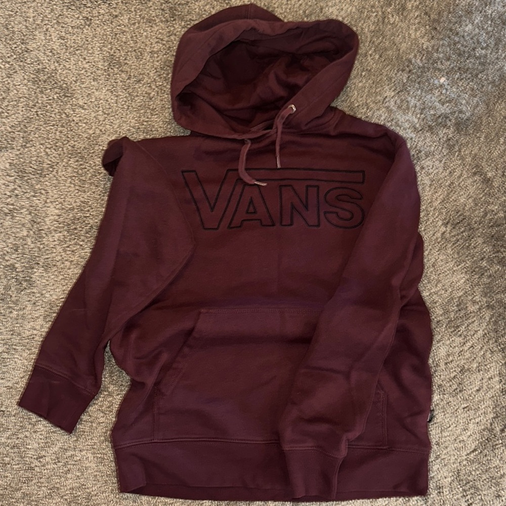 Vans Maroon Men’s Hoodie | Size: S